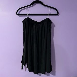 Active USA Black Off the Shoulder Bell Sleeve Top